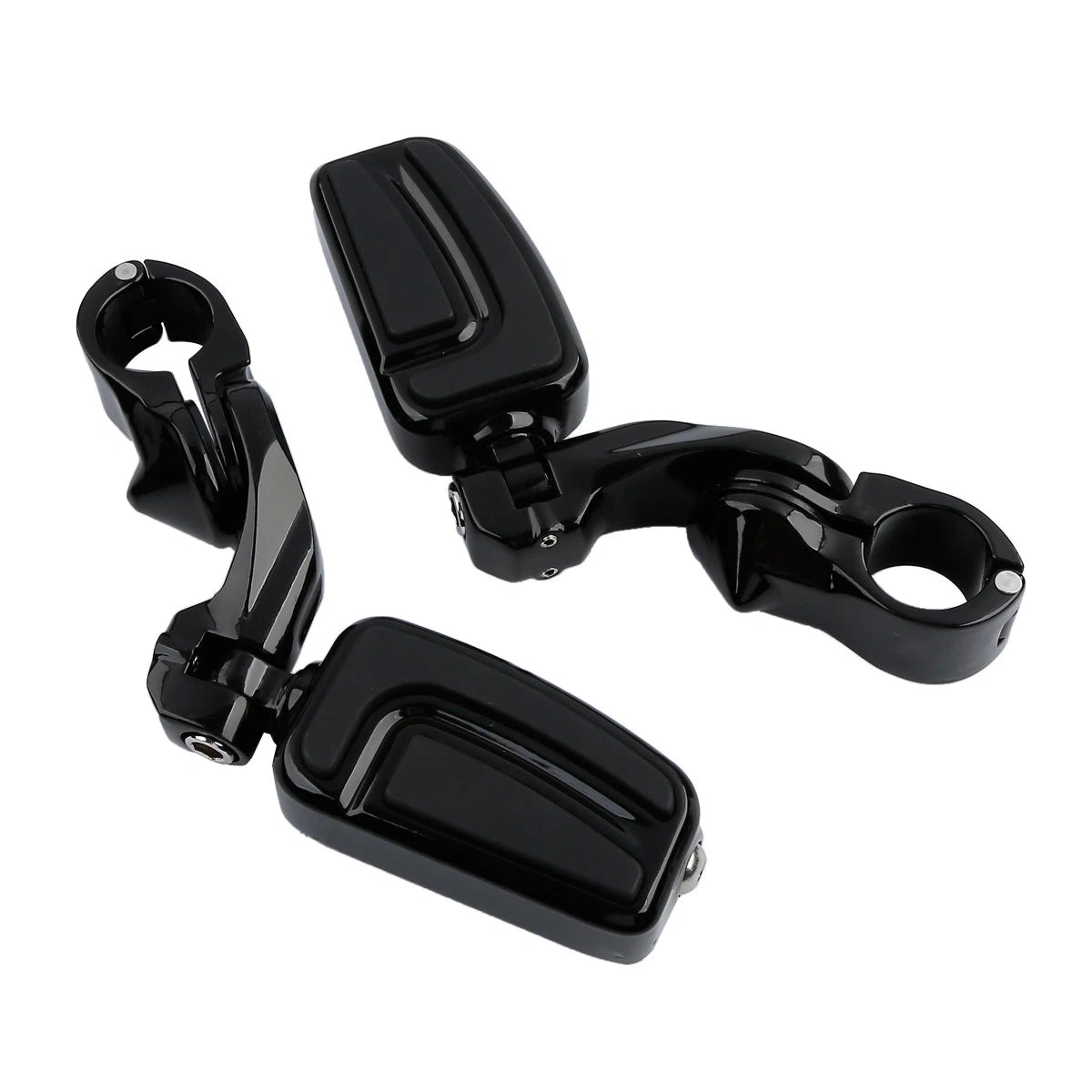 1.25" 32mm Highway Short Angled Mount Foot Pegs for Harley Softail Deluxe