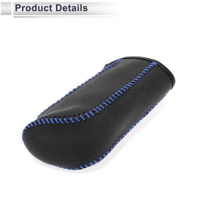 Nissan Tiida Gear Shift Knob Cover 2004-2012 Black Blue Faux Leather