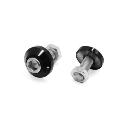 Windscreen Plate / 8Pcs / M6 Bolts for Universal Black Metal Motorcycle
