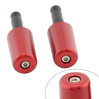 Universal Motorcycle 2in Handlebar Hand Grips & End Caps for Red (2023)
