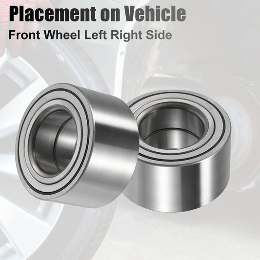 2 x Front Wheel Bearings for LEXUS RX330 (2004-2006) Silver Tone