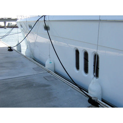 Inflatable Mooring Fender White PVC 600mm x 200mm for Supa Fend