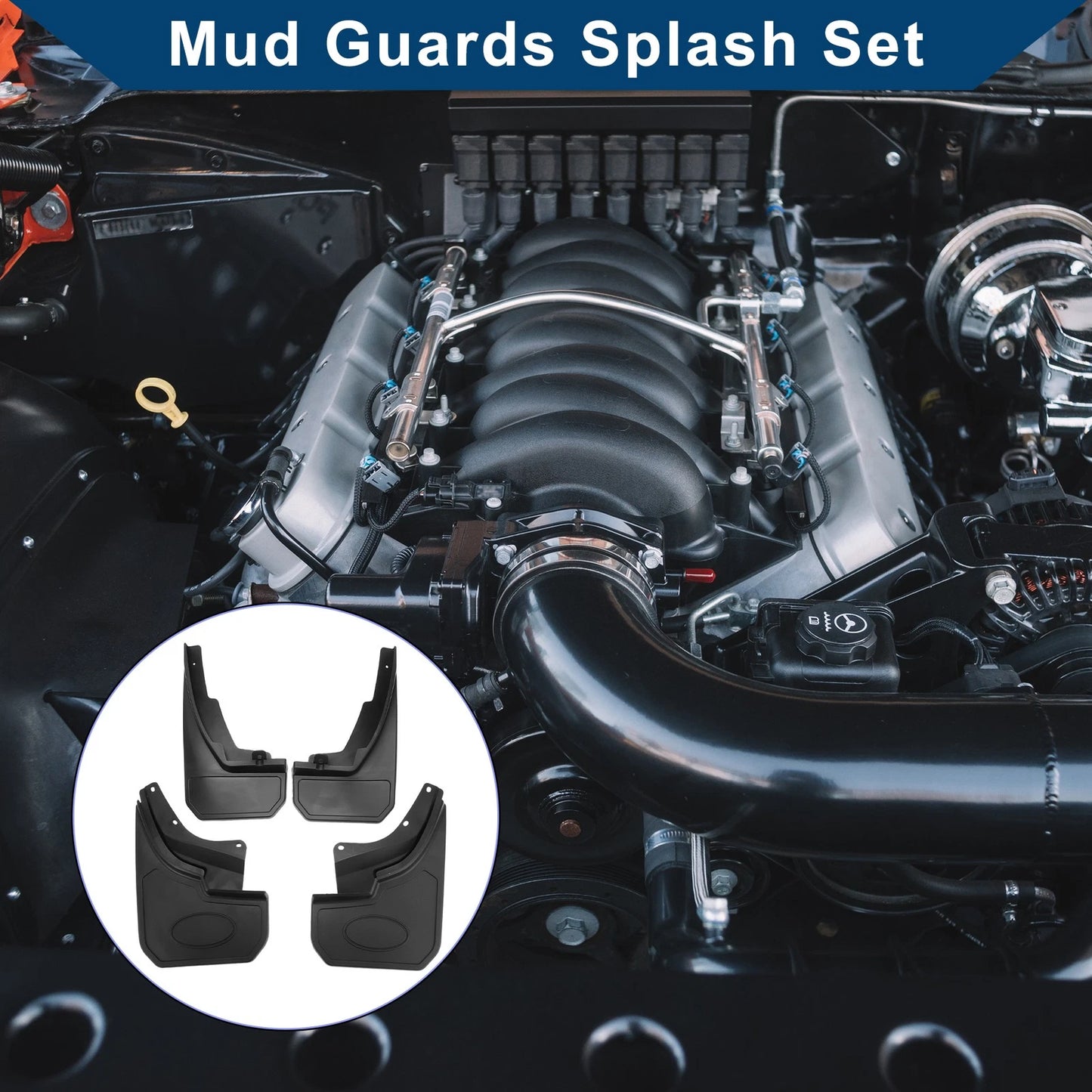 Mud Flaps Splash Guards 1 Set for Land Rover Defender (2023-2024)
