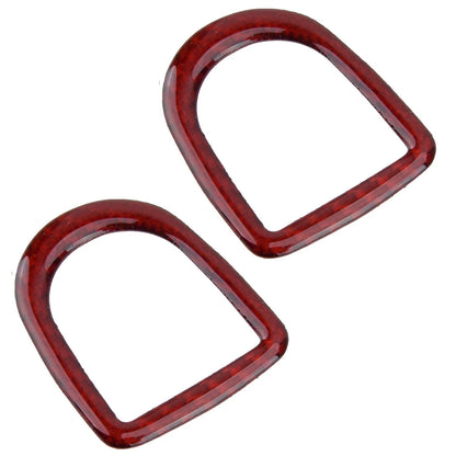 Red Carbon Fiber Door Lock Pins Covers for Ford Mustang GT (2005-2009)