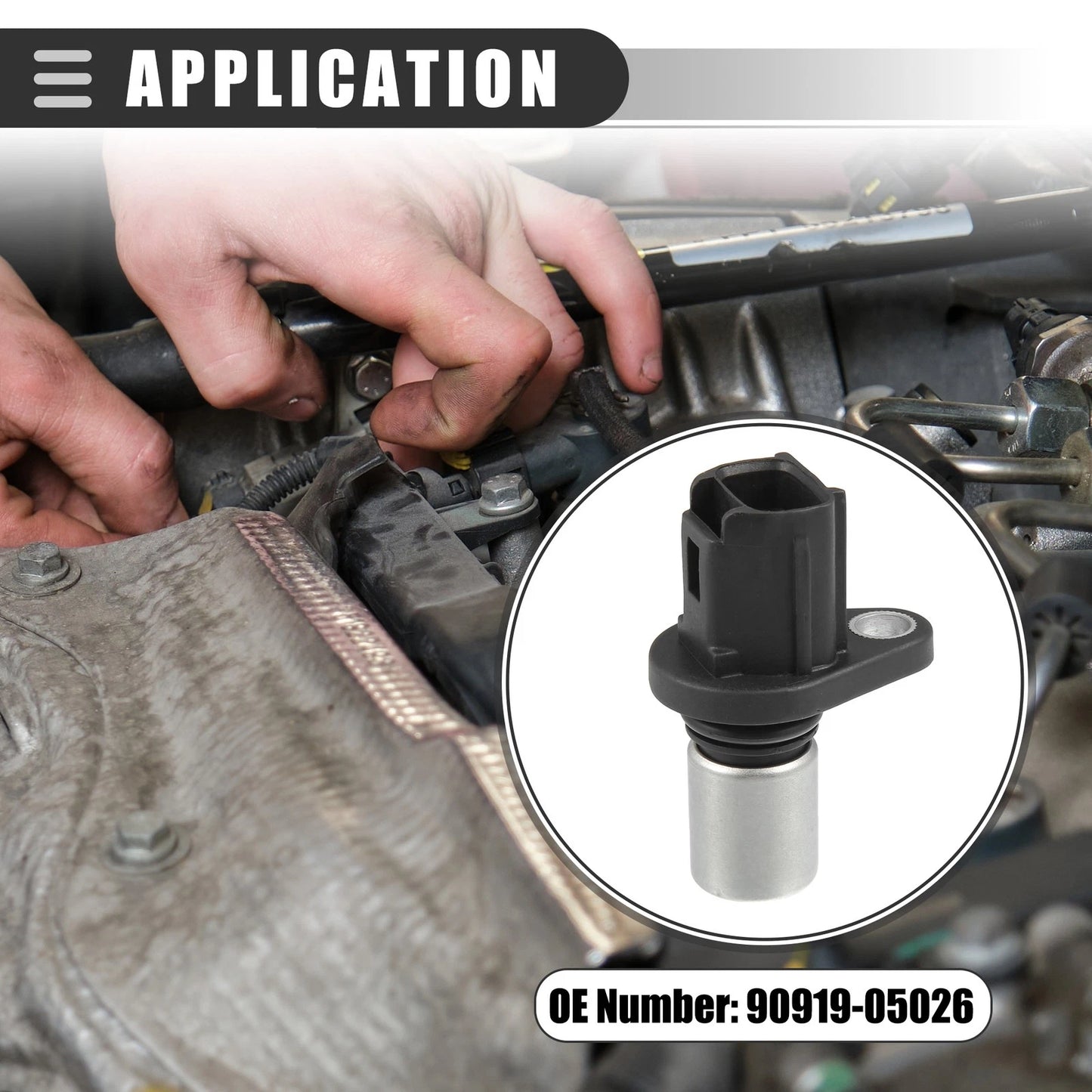 Camshaft Position Sensor 2 x Black for Toyota Camry (2002–2011)