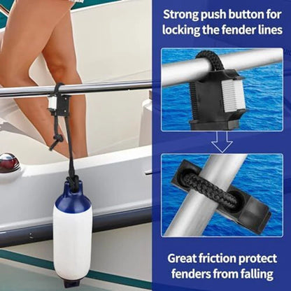 Boat Bumper Adjuster Clip for Easy Installation on Railings/Cleats