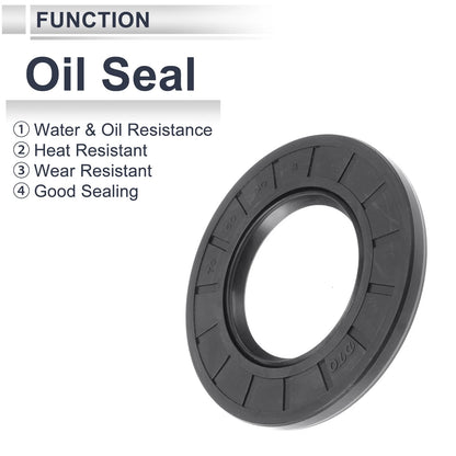 Oil Seal / 50x90x8mm / Seal Ring Rotary Shaft Seal (Nitrile Rubber) 5 Pcs