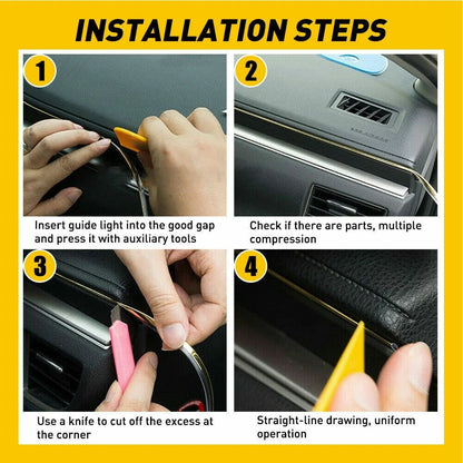 5m Car Interior LED Strip Lights for Universal Vehicles