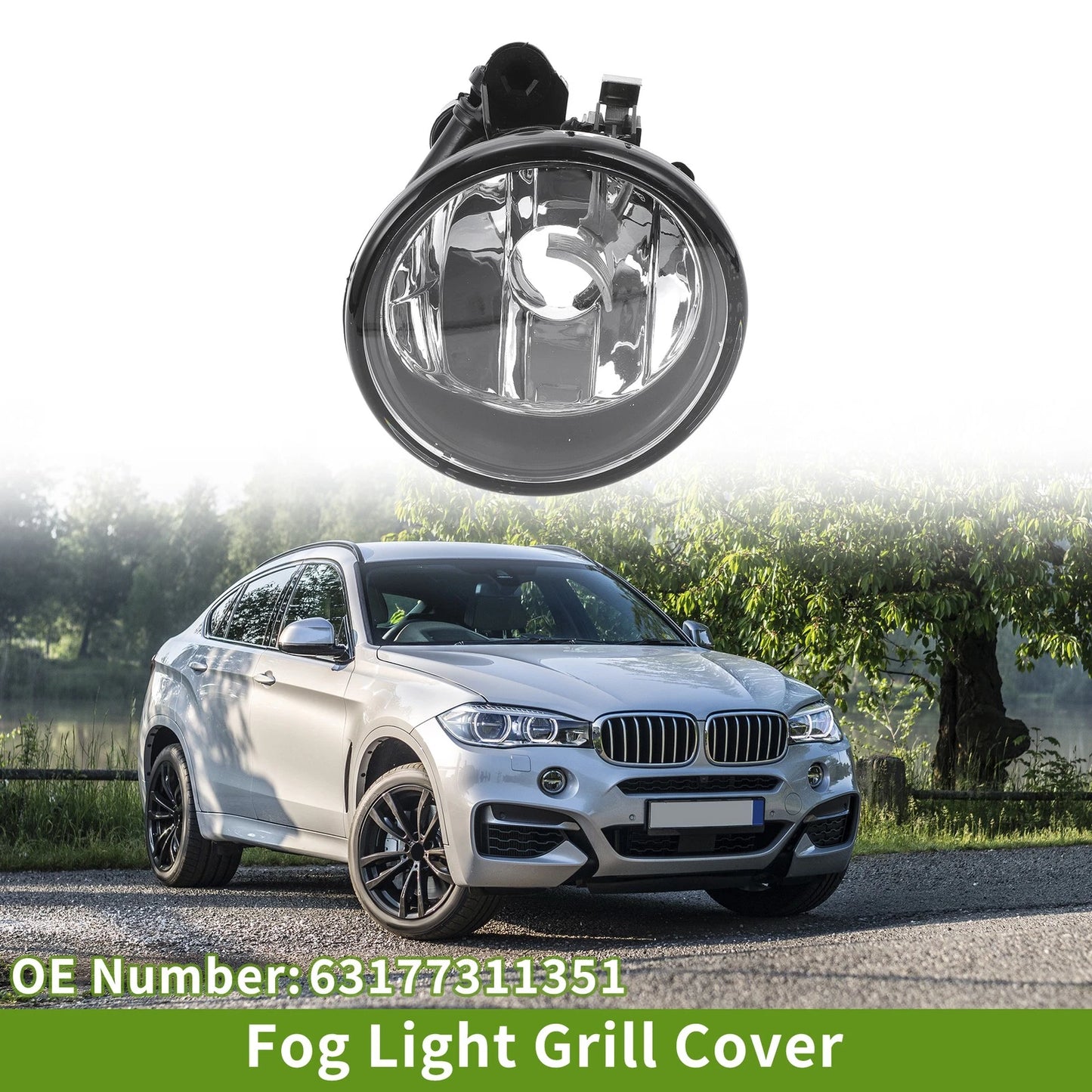 Left Fog Light Grill for BMW X6 (2013-2015)