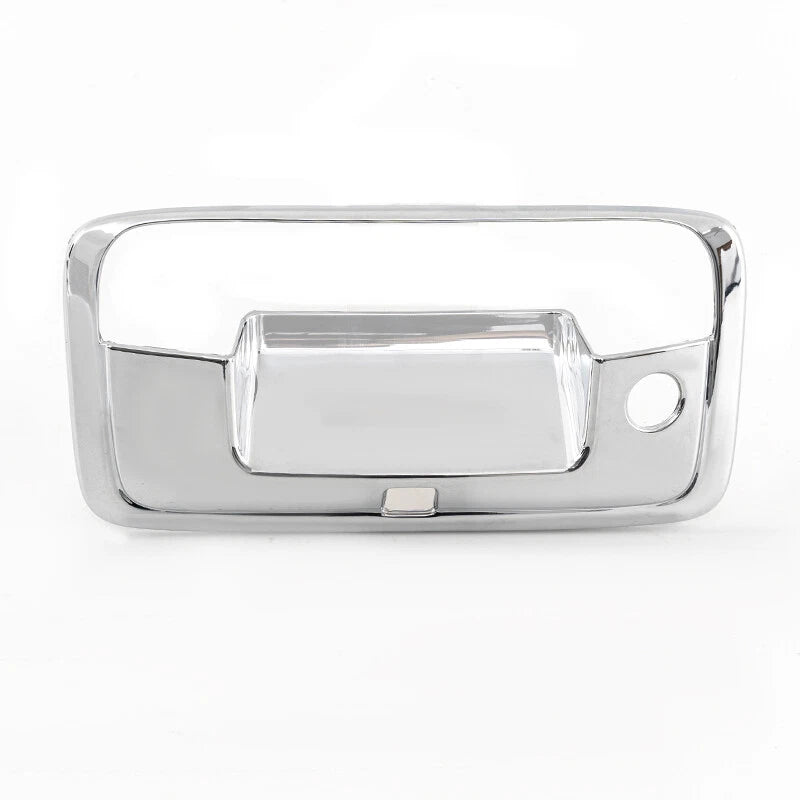 Trunk Tailgate Handle Cover Trim for 2014-2020 Chevy Silverado with Camera Hole