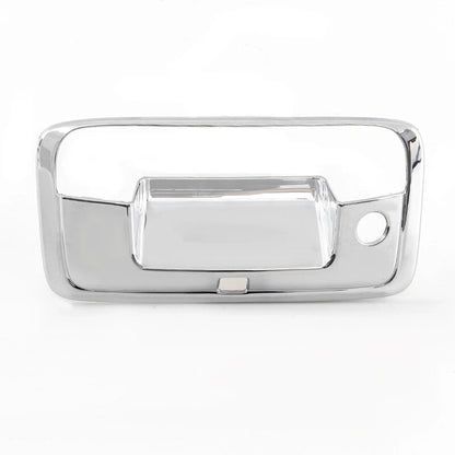 Trunk Tailgate Handle Cover Trim for 2014-2020 Chevy Silverado with Camera Hole
