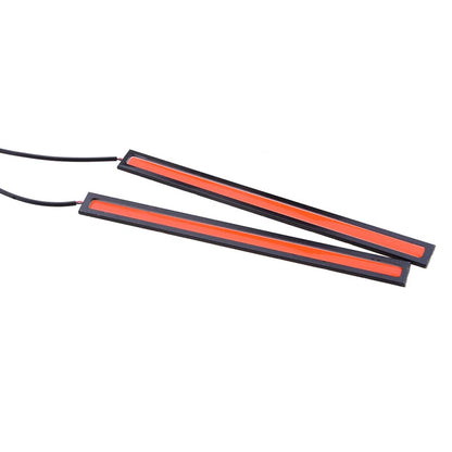 2 x 12V Red DRL COB LED Strip Light Bars for Camping Caravan Boat Car Waterproof