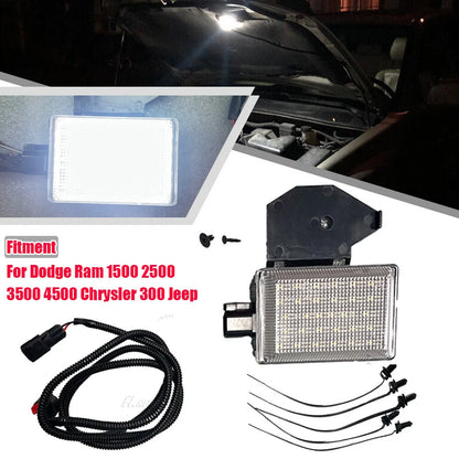 Underhood Courtesy Light with Wiring Harness for Ram Wrangler Grand Cherokee