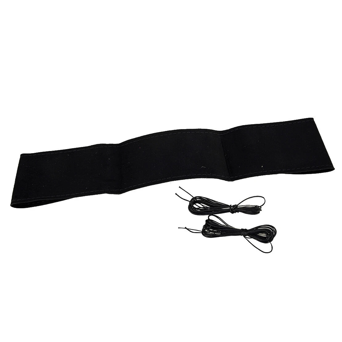 38cm Suede Leather Anti-Slip Steering Wheel Cover for Universal Cars