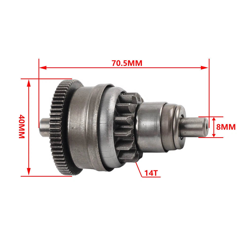 Motor Starter Clutch Gear Bendix for GY6 50CC 80CC Scooter Moped ATV