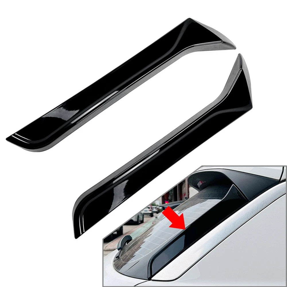 Glossy Black Rear Window Side Spoiler for VW T-ROC (2017-2024)