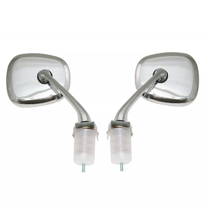 Chrome Steel Fender Mirrors x2 for Hillman Imp Minx Husky 1932-1970