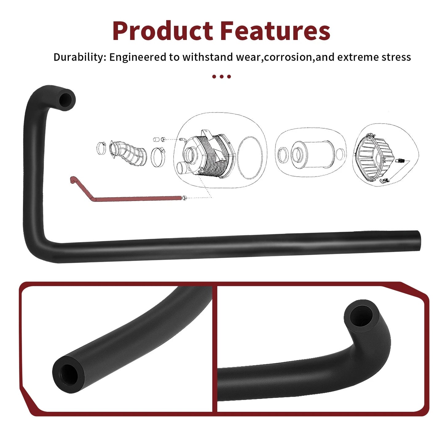 Breather Hose for Polaris Ranger 800/XP 800/Crew 800 (2011-2015)