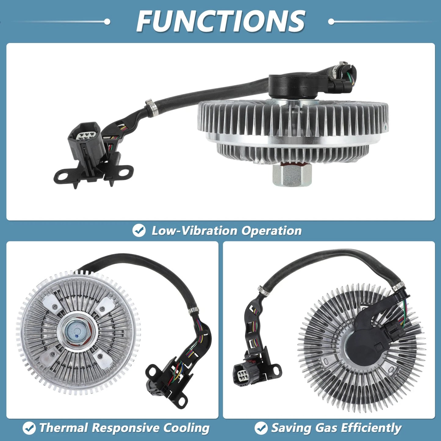 Cooling Fan Clutch for Dodge Ram 2500 3500 6.7L (2011-2013)