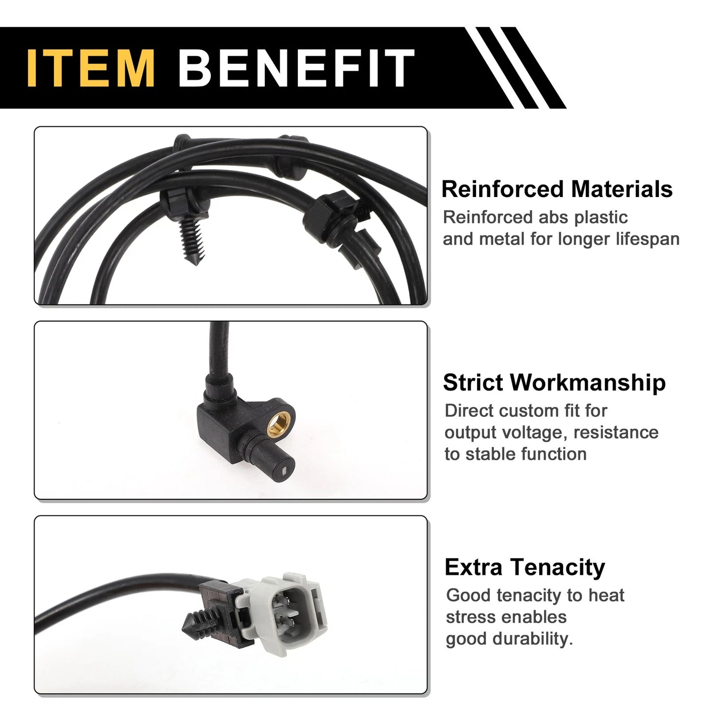 ABS Wheel Speed Sensor for Dodge Ram 1500 Front Left Right (2000-2001)