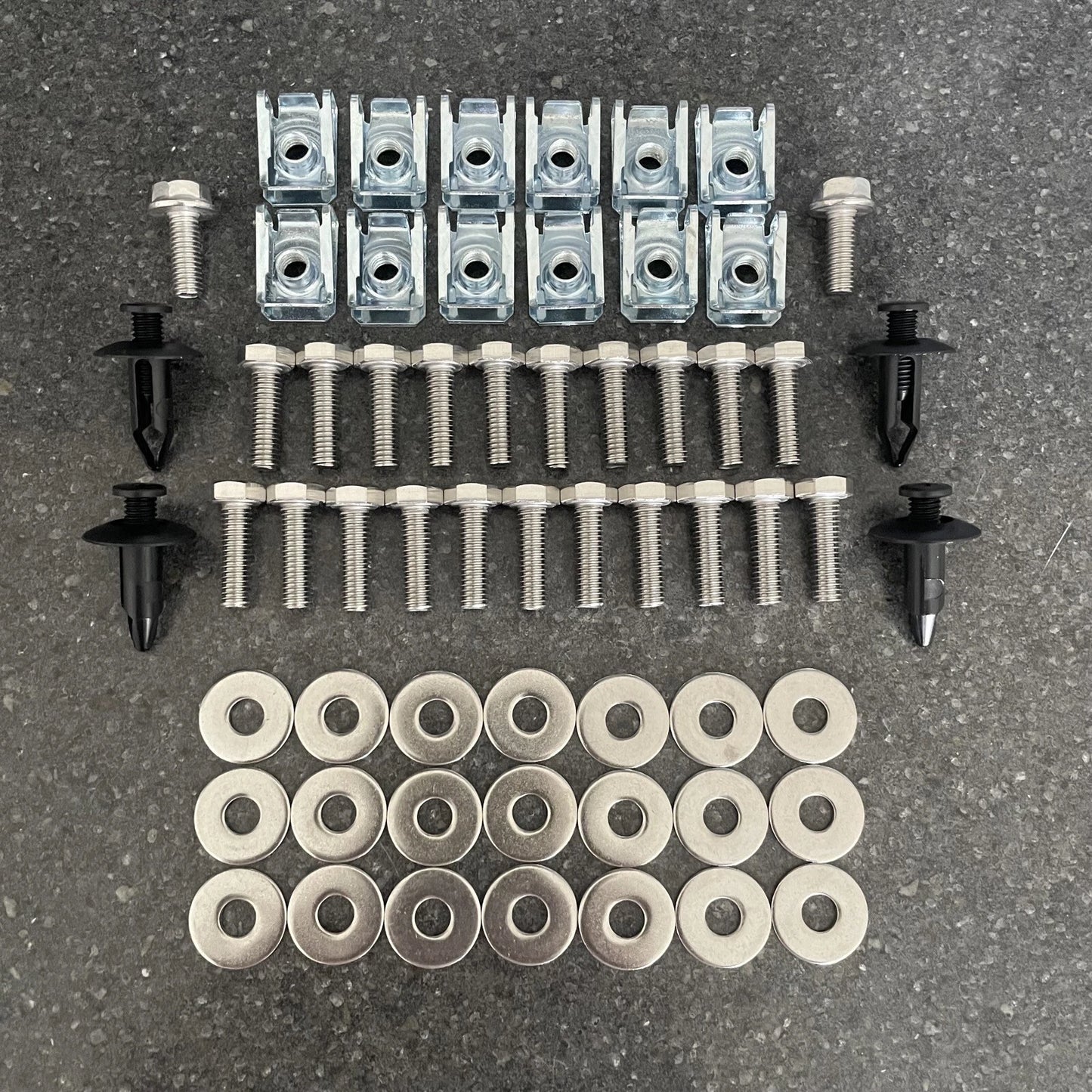 Under Tray Cover Stainless Steel Bolts & Clips for Nissan Navara NP300