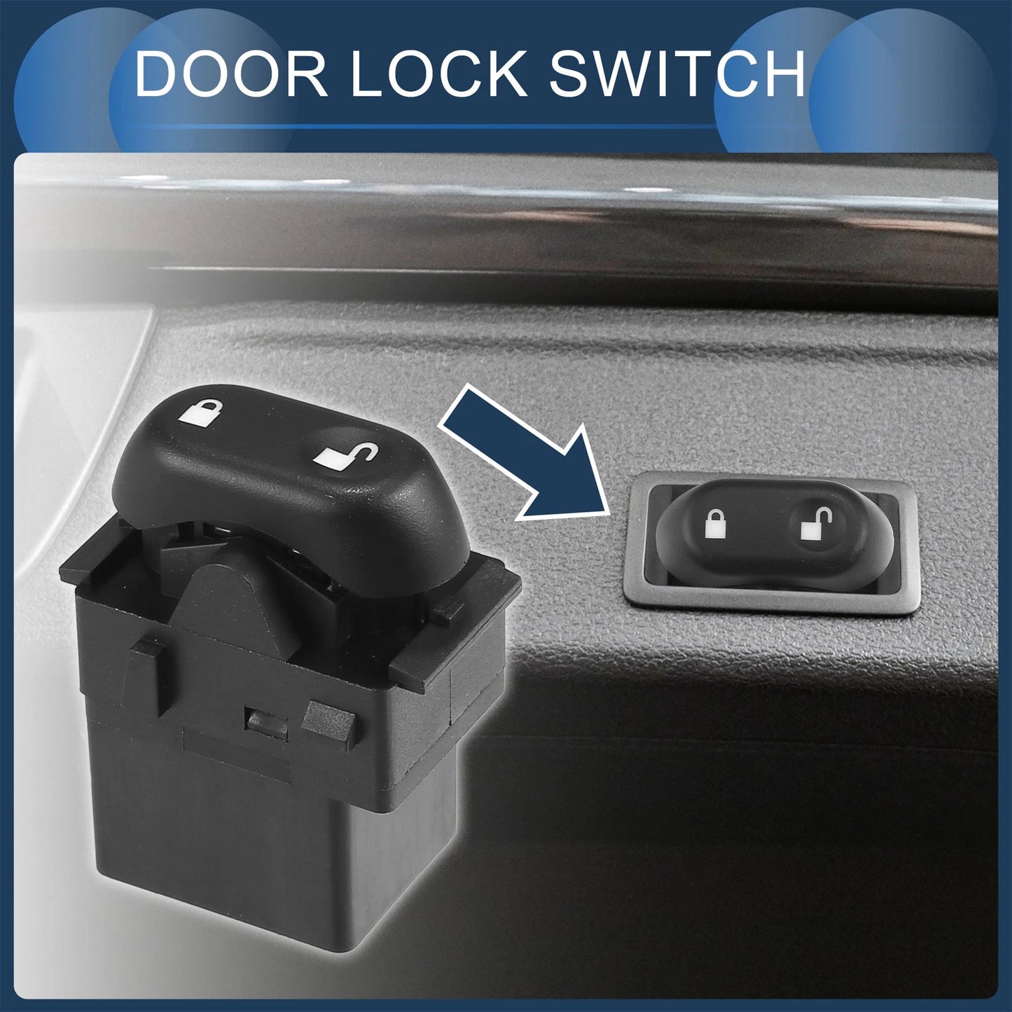 Front Left Door Lock Switch for Lincoln Mark LT (2006-2008)