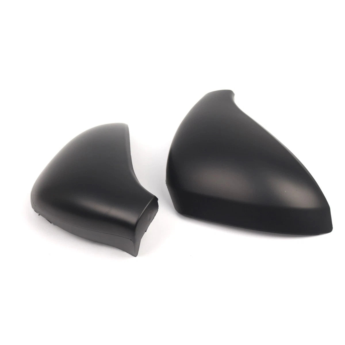 Pair Matte Black Side Wing Mirror Cap Cover for Peugeot 207 (2006–2013)
