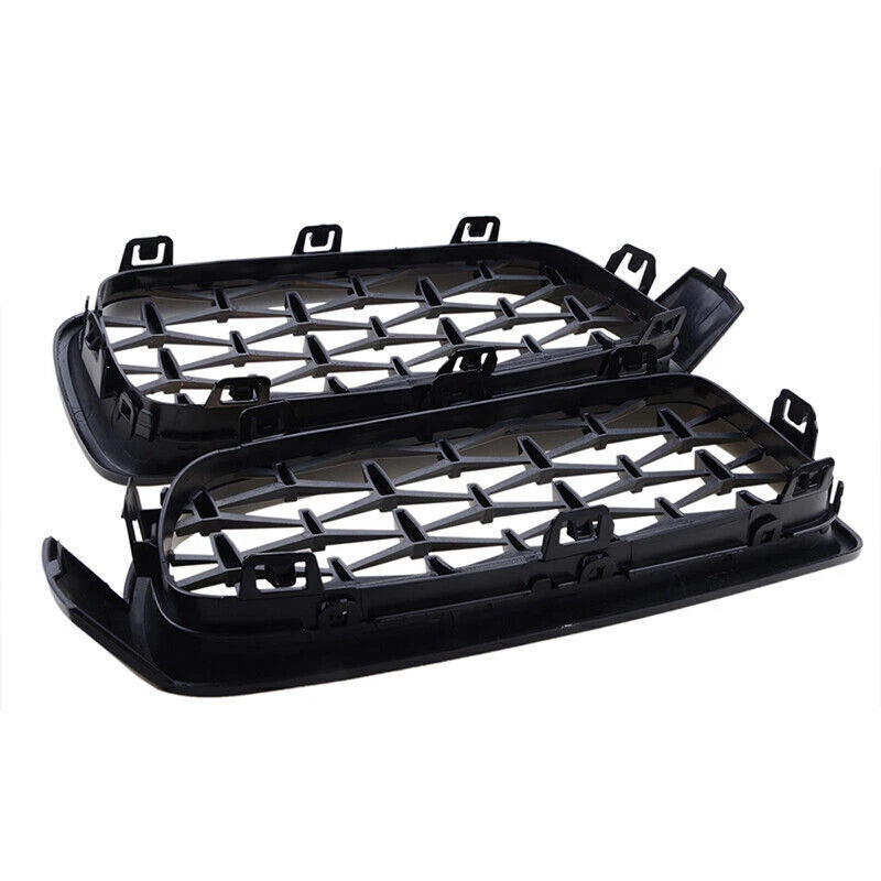 Diamond Kidney Grille for BMW F30 F31 320i 328i 335i (2012-2018) Gloss Black