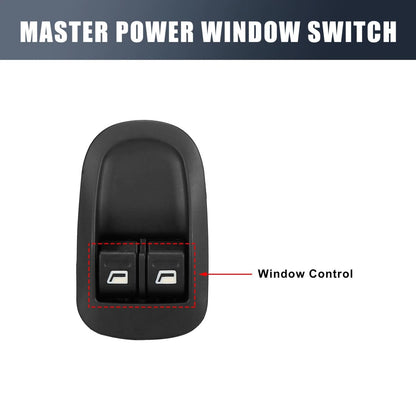 Driver Side Power Window Switch for Peugeot 206 (2000-2008)