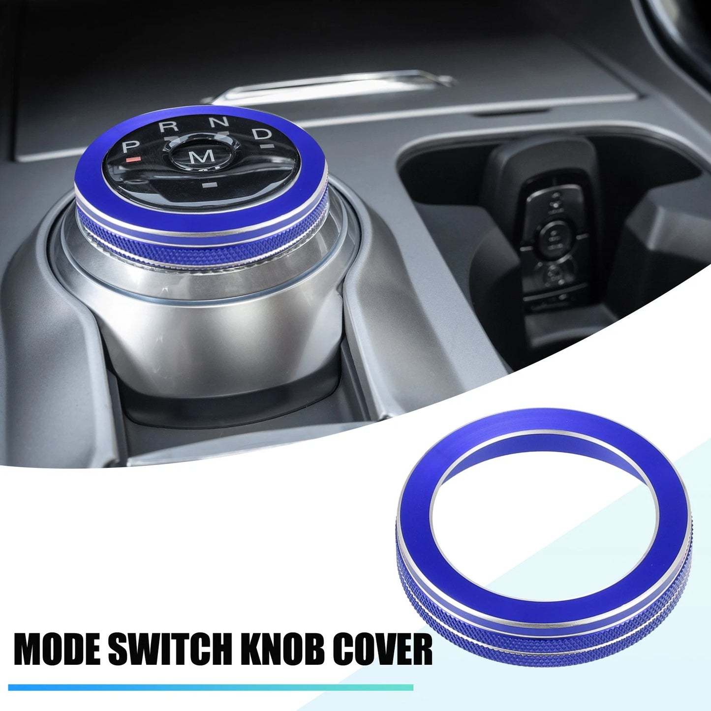 Aluminum Alloy PRND Switch Knob Cover for Ford Explorer (2020-2022) Blue