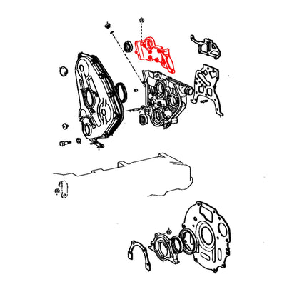 Oil Seal Retainer for Toyota Hilux LN30 LN40 LN46 2.2L 1979-1983