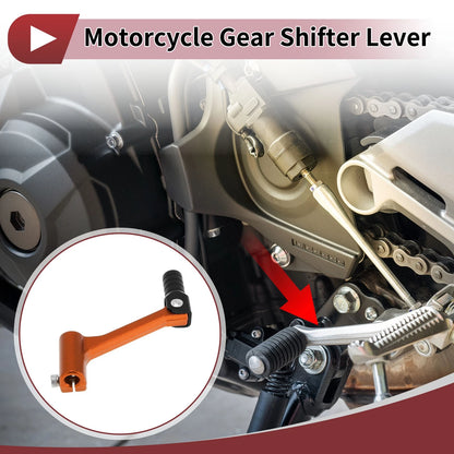 Folding Gear Shifter Lever for Bosuer Cheetah Orange Lever Black Head