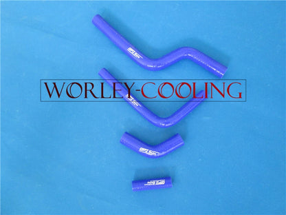 Silicone Radiator Hose Kit for Kawasaki KX250F/KXF250 (2004-2005) Blue