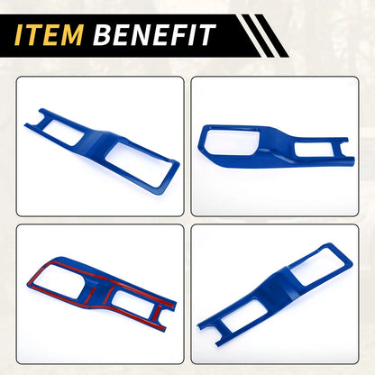 4WD Gear Shift Panel Cover for Jeep Wrangler JL JLU (2018-2024) - Blue Trim
