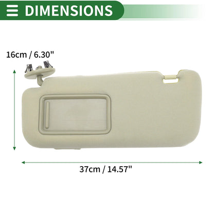 Left Sun Visor with Mirror for Toyota Corolla (2009-2013)