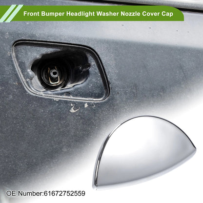 Front Left Washer Nozzle Cover for Mini (2001-2006) Chrome Silver Tone