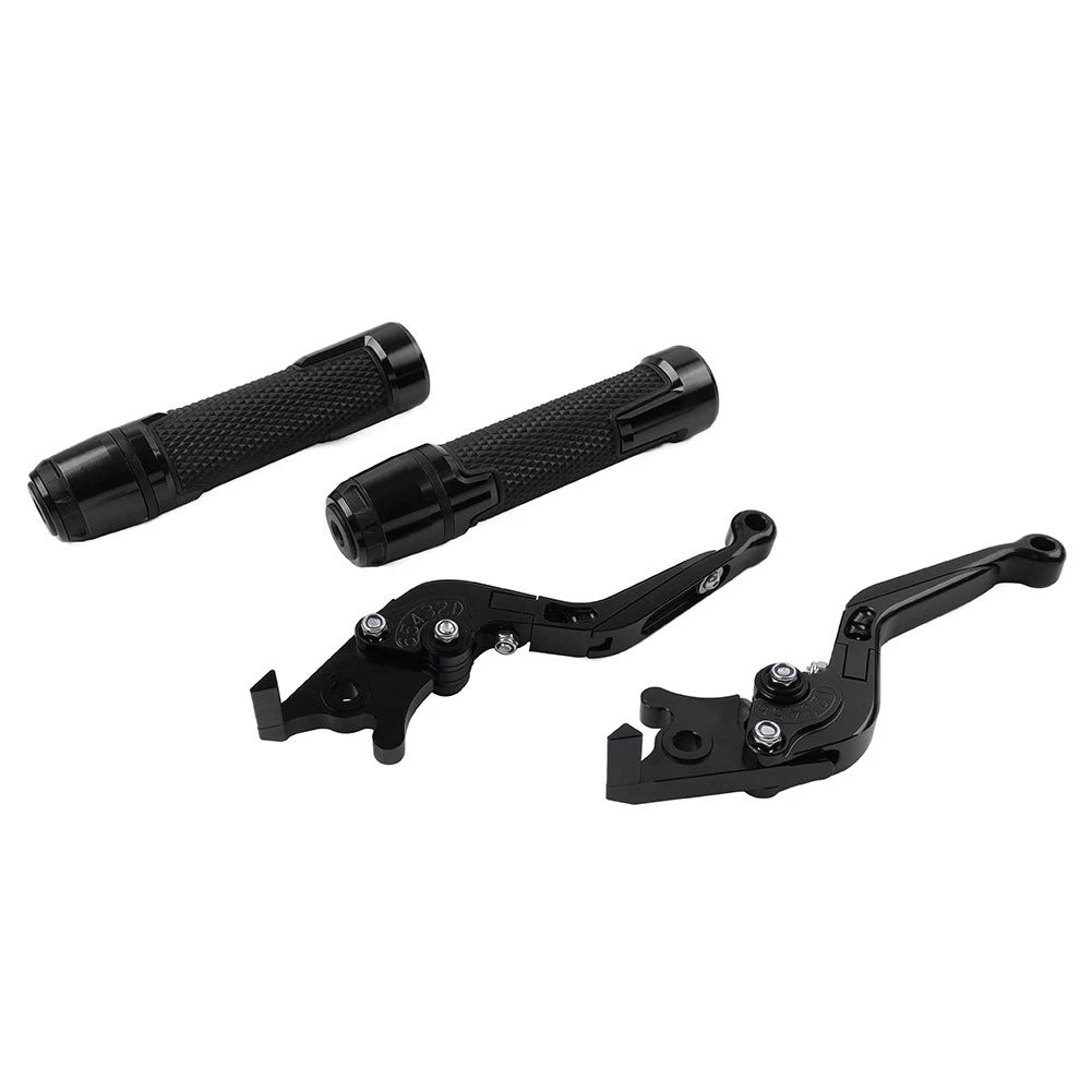 Black Brake Clutch Lever Handlebar Grip Set for BMW F900 F900R F850GS F750GS