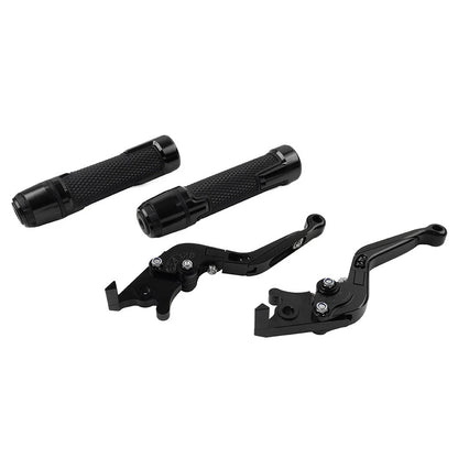 Black Brake Clutch Lever Handlebar Grip Set for BMW F900 F900R F850GS F750GS