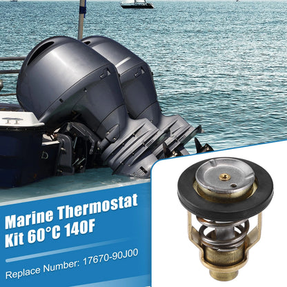 60C 140F Marine Thermostat with Seal for Suzuki Outboard Yamaha Outboard