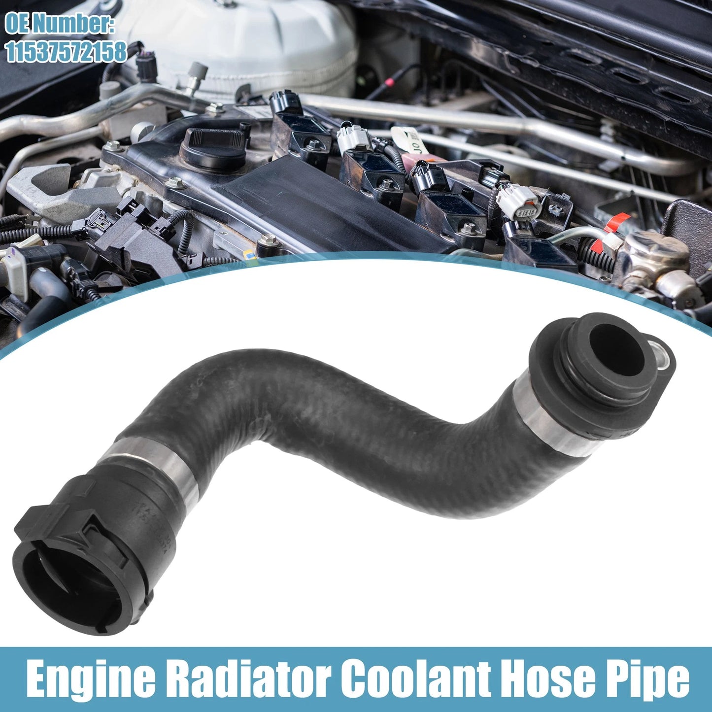 Radiator Coolant Heater Hose for BMW 1 (E81) 116i (2007-2011)