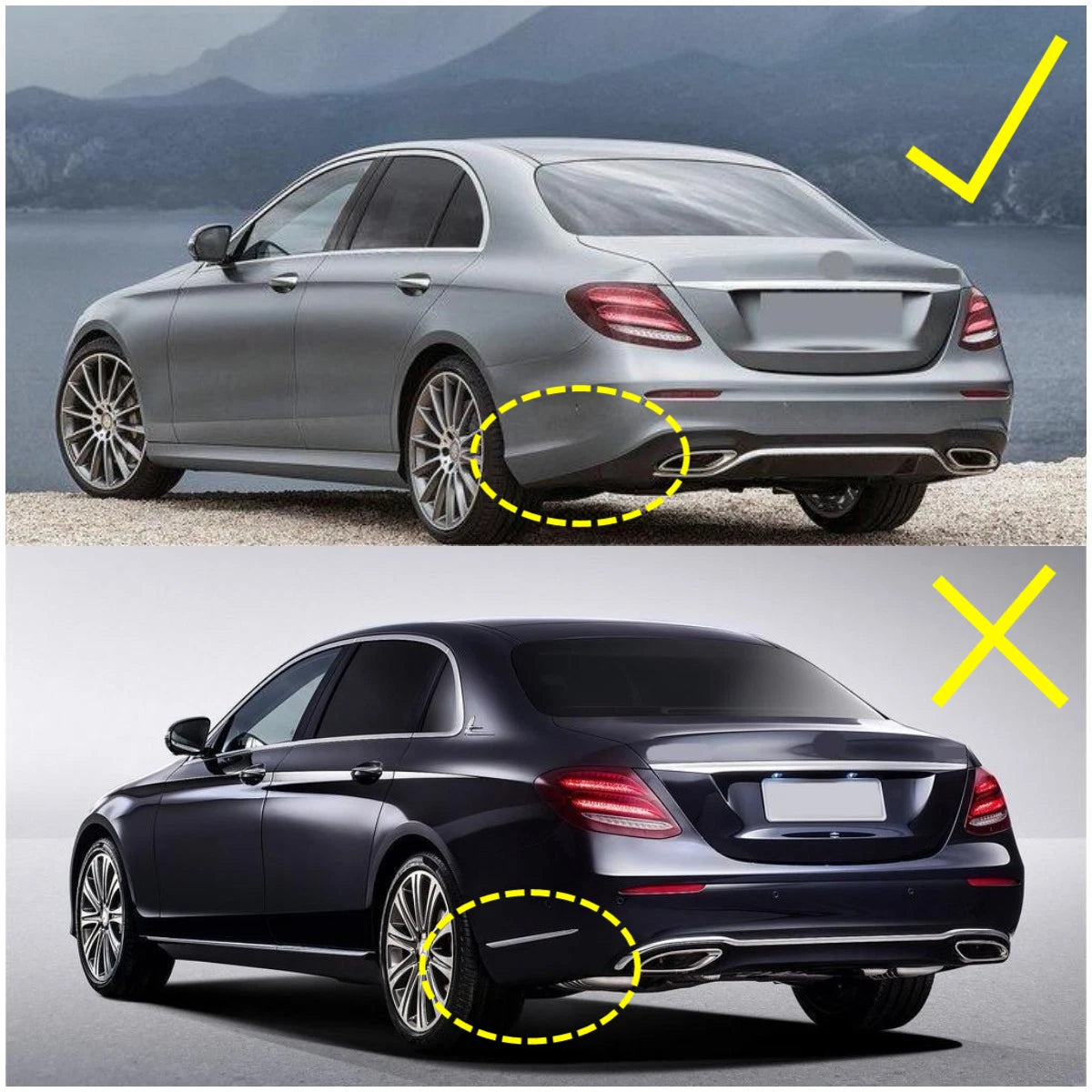 Mud Flaps Splash Guards for Mercedes Benz E-Class AMG Sedan W213 (2017-2023)