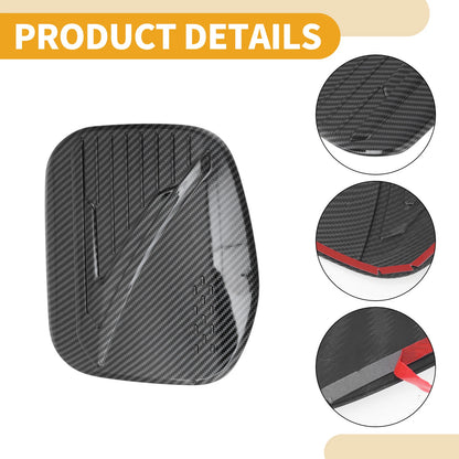 Fuel Tank Door Cap for Toyota Prius (2024-2025) Carbon Fiber Black