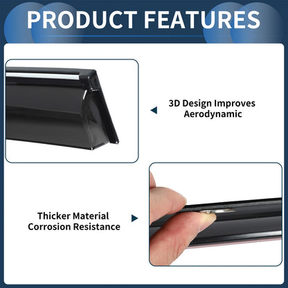 Window Deflectors 1 Set Side Vent Visors for Chevrolet Malibu (2013-2013)