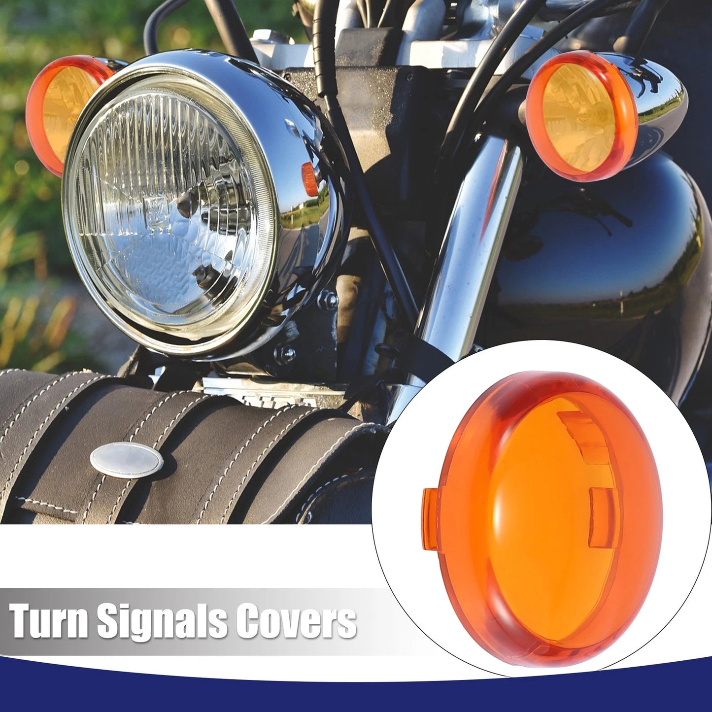 2 x Turn Signals Covers for Harley-Davidson