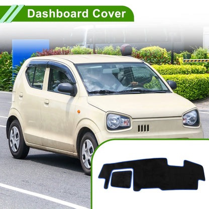 Dashboard Cover for Suzuki Spacia MK53S 2017-Current Black Blue Flannel