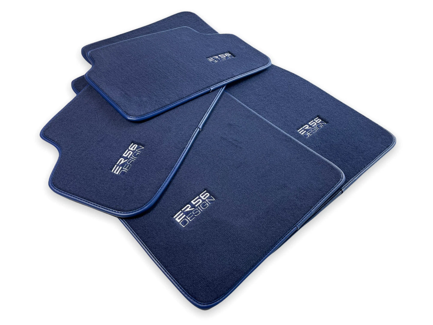 Floor Mats for BMW M Vehicles ER56 Design Dark Blue LHD (1990-2022)