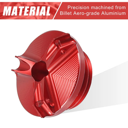 Oil Filler Cap Plug Cover Red for Yamaha YZF-R6S YZF-R6 YZF-R3