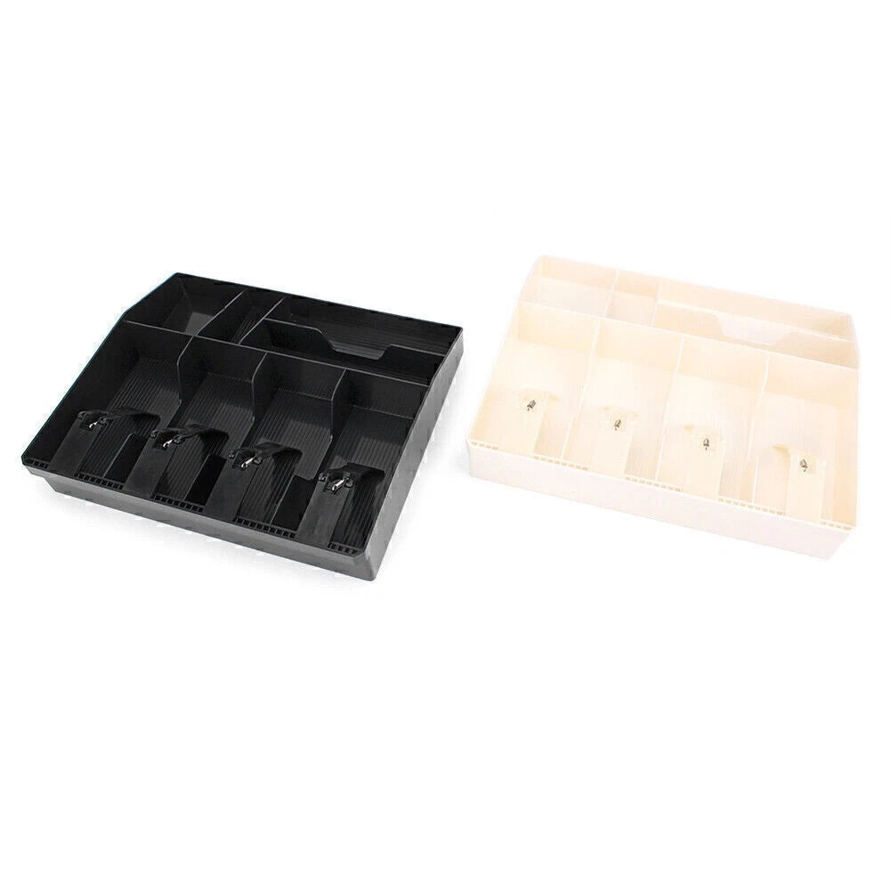 Locking Cash Register Money Tray Storage Box for Cashiers - ABS Material