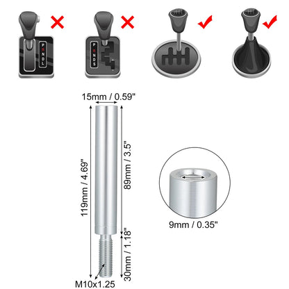 3.5" Aluminum Alloy Shift Knob for Mitsubishi