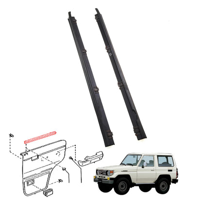 RR Door Glass Inner Weatherstrip for Toyota Land Cruiser KZJ77 LJ77 RJ77 Hardtop